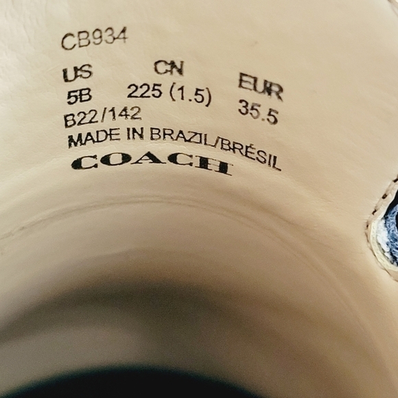 NEW Coach Finlay Blacl Suede Clogs - Picture 6 of 6